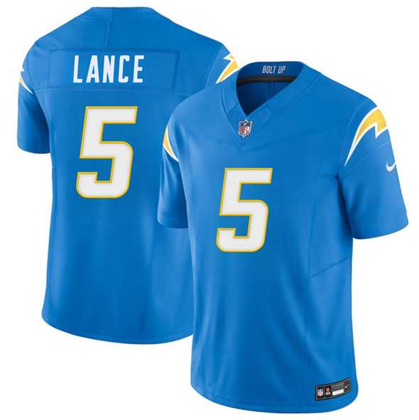 Men & Women & Youth Los Angeles Chargers #5 Trey Lance Blue 2025 F.U.S.E. Vapor Limited Stitched Jersey,We sell and wholesale Men & Women & Youth Los Angeles Chargers #5 Trey Lance Blue 2025 F.U.S.E. Vapor Limited Stitched Jersey on line form chian!